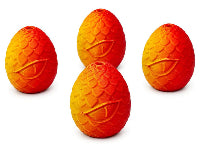 Fire Dragon Egg 3D Printed Beads (Not Silicone)