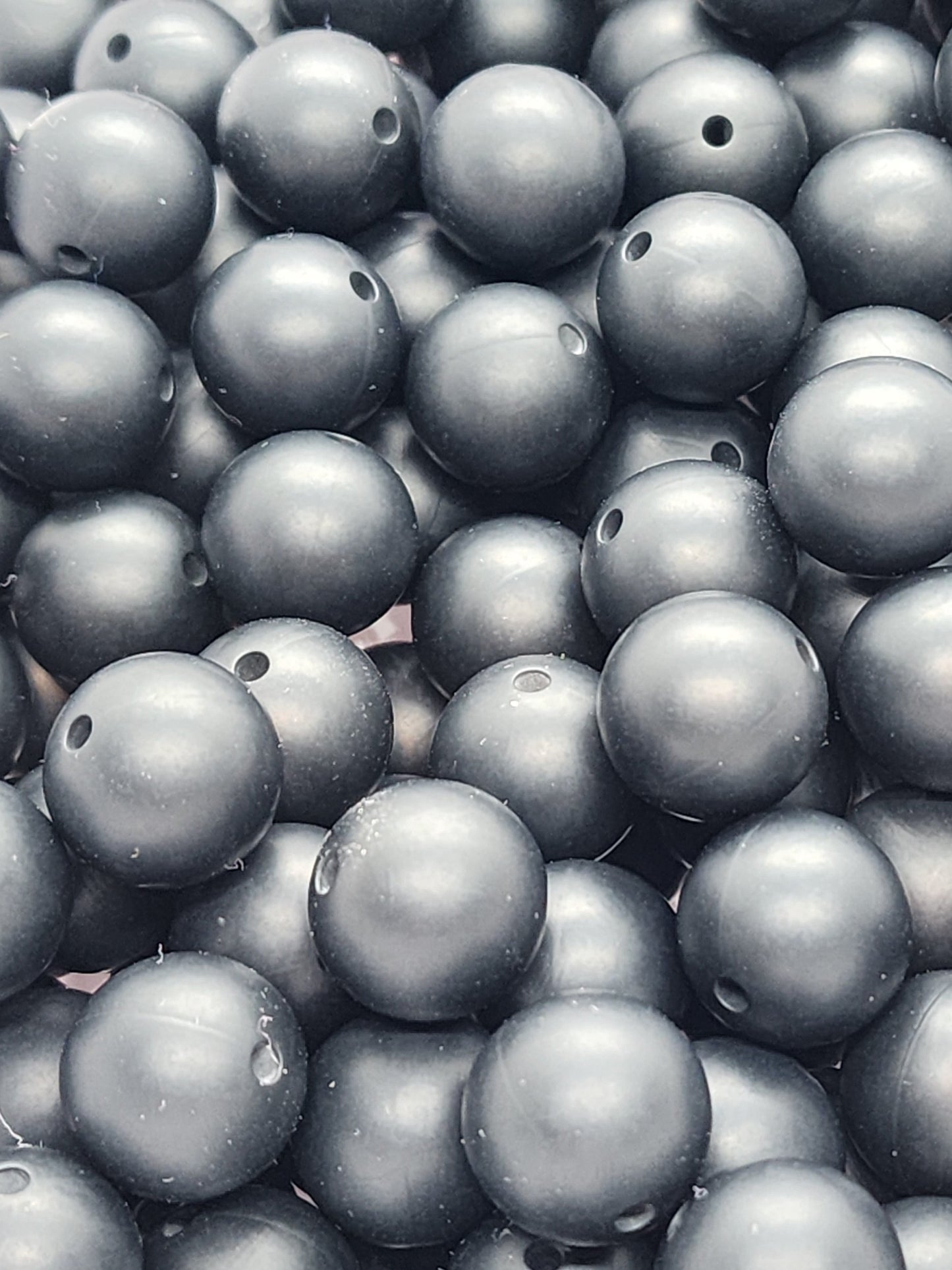 Bulk 50 Count 15mm Silicone Beads