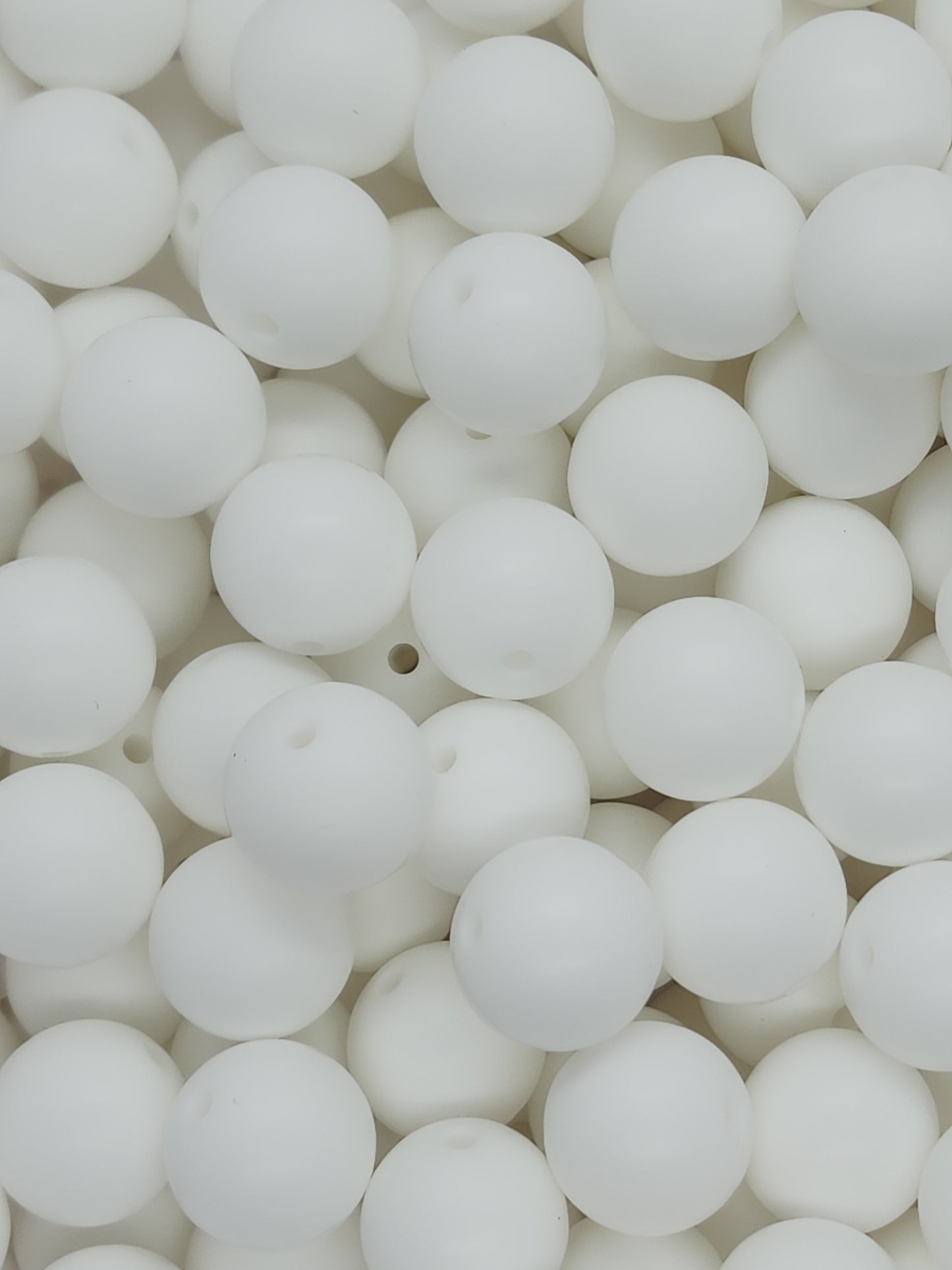 Bulk 50 Count 15mm Silicone Beads