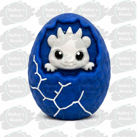 Frostbyte Dragon Egg Silicone Focal Bead (Exclusive Design by Bailey's Beads)
