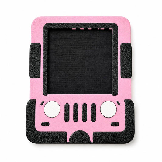 Pink Jeep Sticky Note Holder