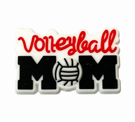 Volleyball Mom Focal Bead (Large)