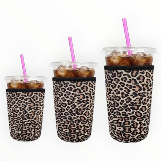 Leopard Iced Drink Sleeves