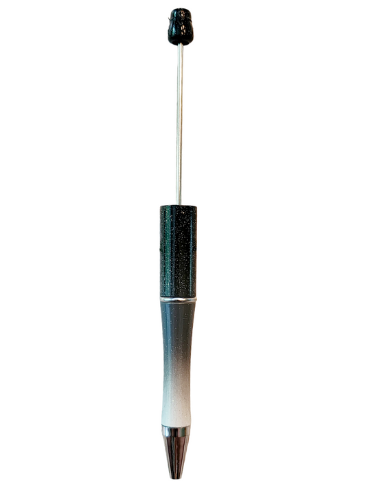 Two Tone Black Beadable Pens