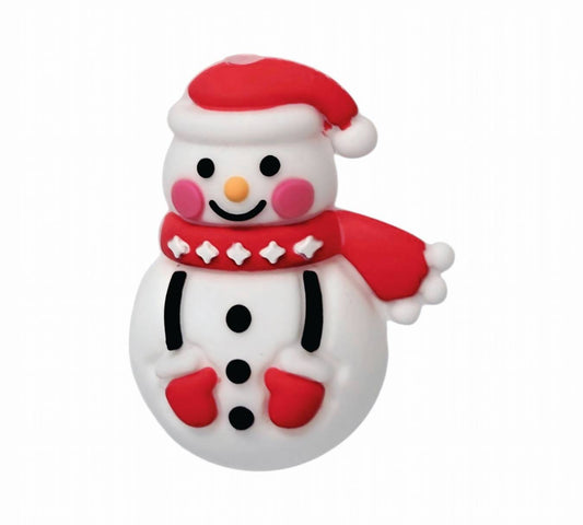 3D Snowman Focal Beads