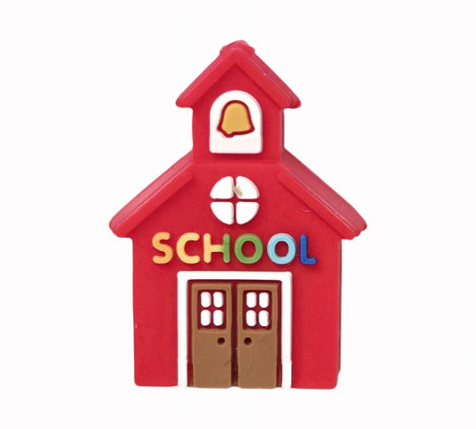 3D School House Focal Beads