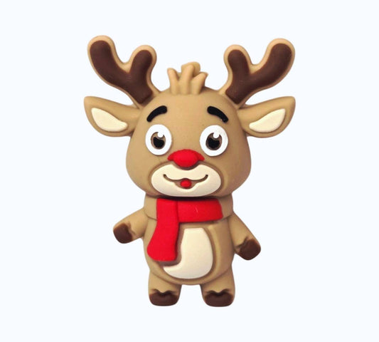 3D Reindeer Focal Beads