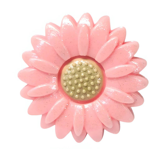 Pink Opal Daisy 30mm Focal Bead
