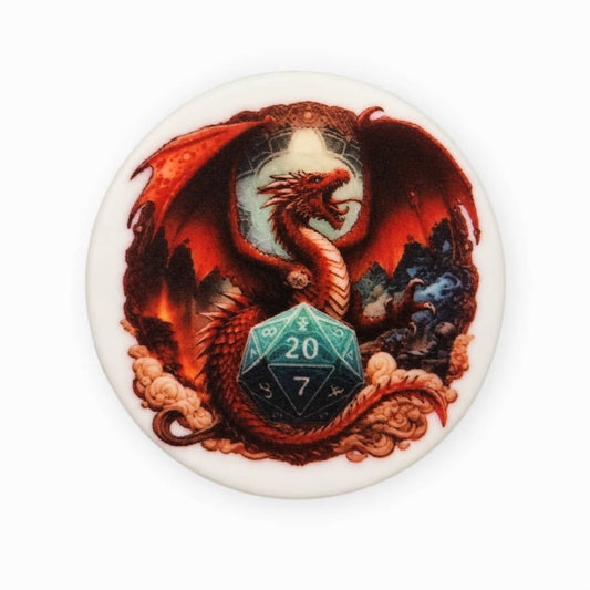 D&D Life Printed Silicone Focal Beads (Bailey's Beads Exclusive)