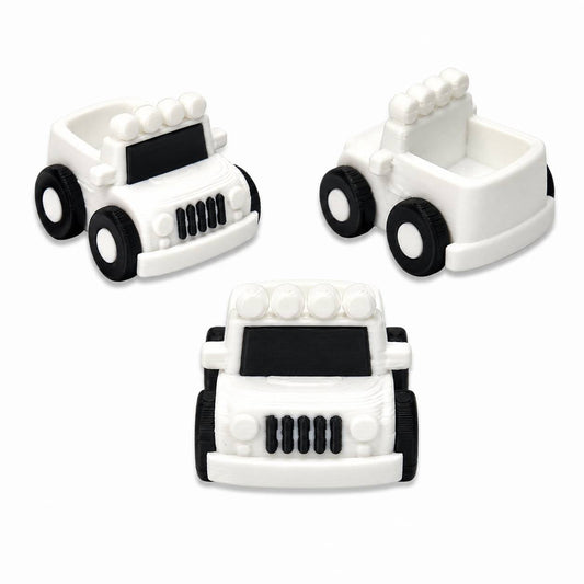 White 3D Printed Jeep Beads (Not Silicone)