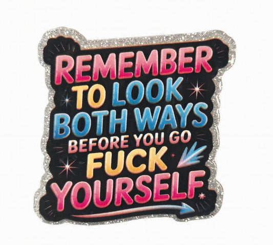 Look Both Ways ~Flatback Acrylics~