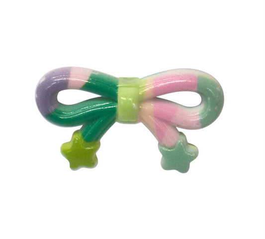 Rainbow Star Acrylic Bow Beads