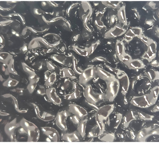 Black Wavy Spacers 13mm