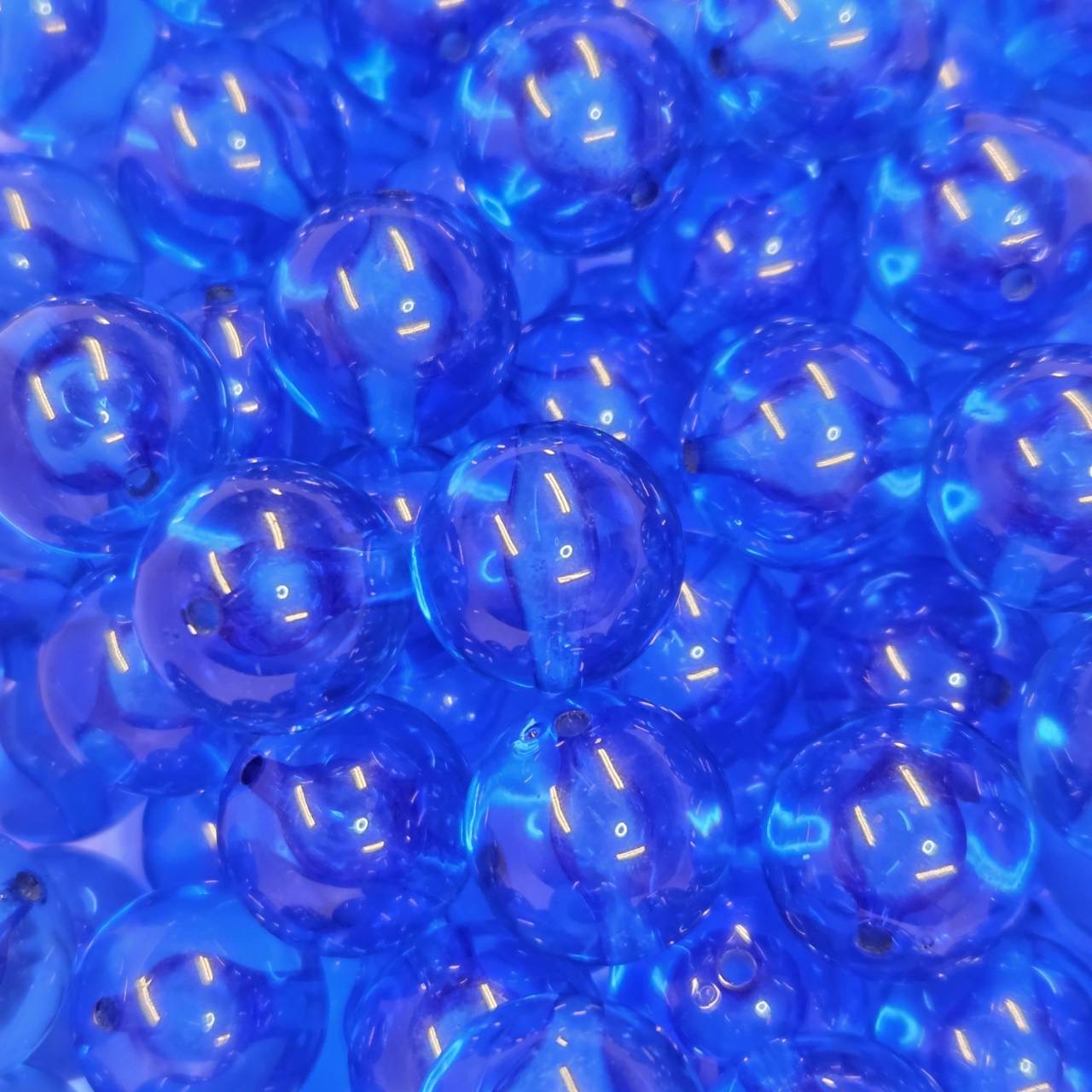 20mm transparent navy bubble acrylic bead