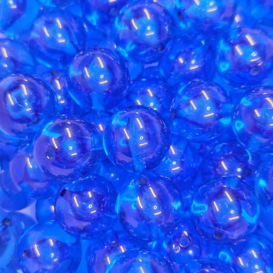 20mm transparent navy bubble acrylic bead