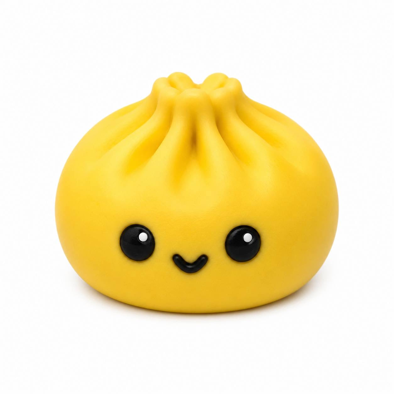 Cute Yellow Kawaii Dumpling Pen Palz 3D Printed Bead by Bailey's Beads
