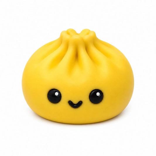 Cute Yellow Kawaii Dumpling Pen Palz 3D Printed Bead by Bailey's Beads