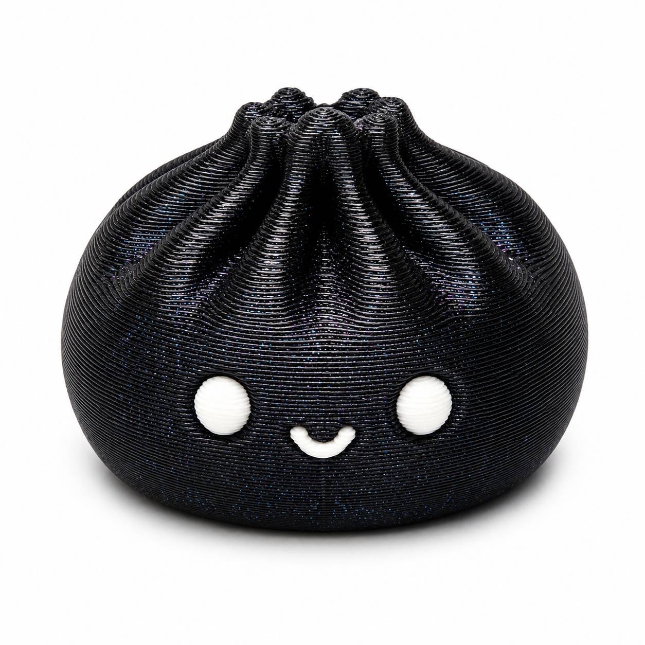 Cute midnight glitter Kawaii Dumpling Pen Palz 3D Printed Bead by Bailey's 