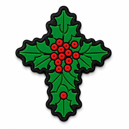 Holly Cross Exclusive Silicone Focal Bead