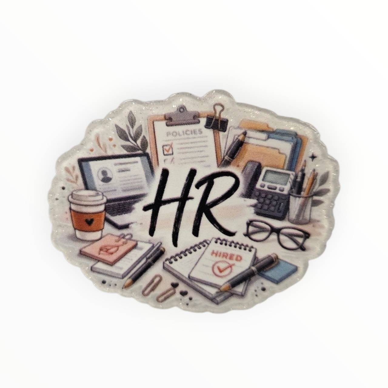 HR Office Acrylic Flatback – Bailey's Beads Original Design