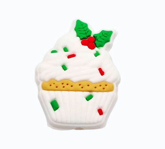 Snowcap Cupcake Focal Bead (Custom)