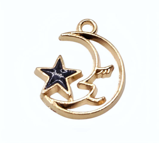 Starlit Crescent Charms