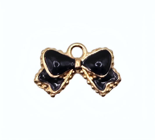 Ebony Bowtie Charms