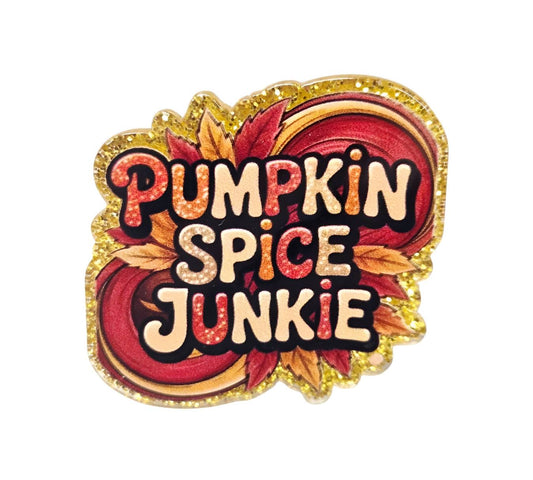 Pumpkin Spice Junkie ~Flatback Acrylics~ (Exclusive)
