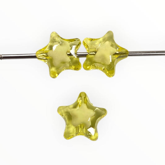 Citrine Star – 15mm Acrylic Bead