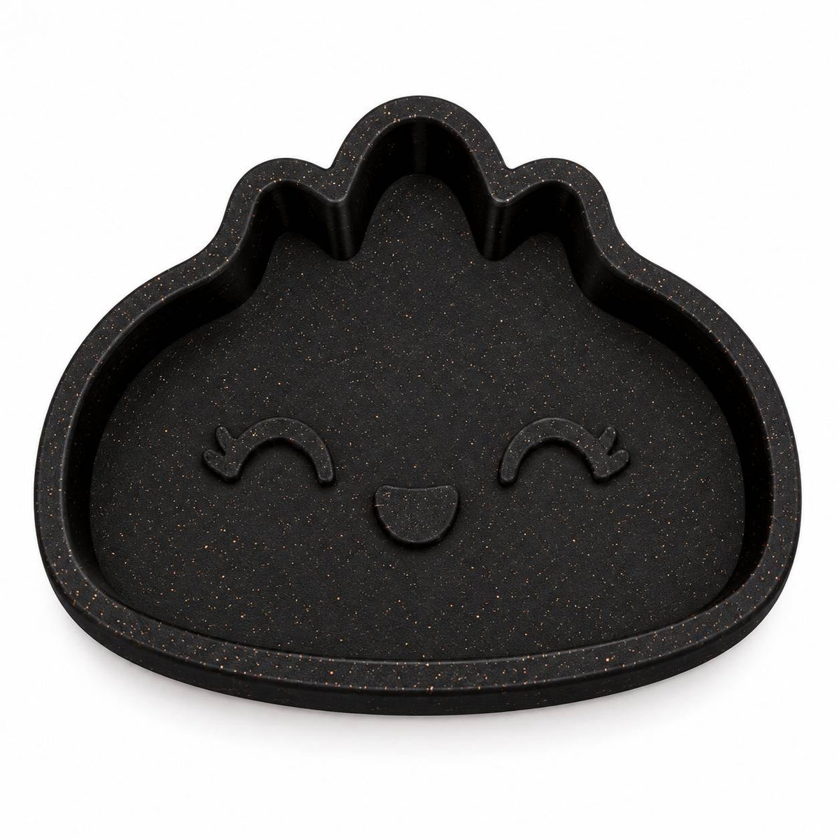 Midnight Sparkle black glitter Mini Dumpling 3D printed bead and trinket tray
