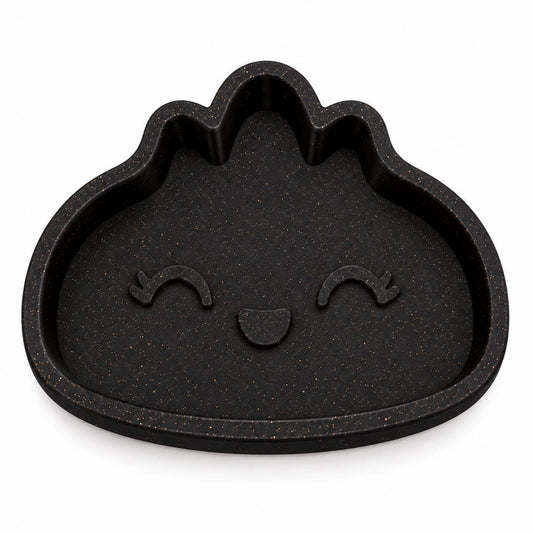 Midnight Sparkle black glitter Mini Dumpling 3D printed bead and trinket tray