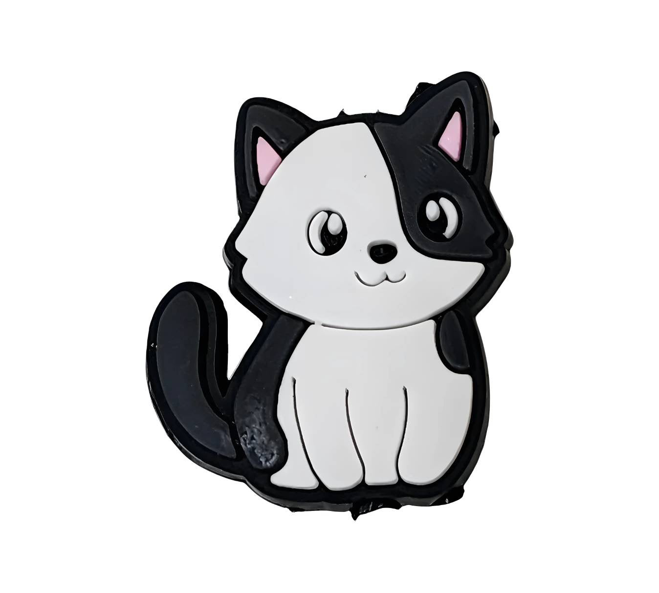 Black/Grey Cat Focal Beads