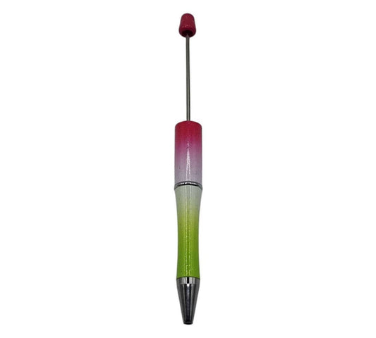 Two Tone Pink\Green Beadable Pens