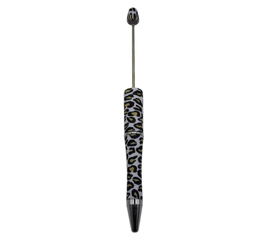 White Leopard Beadable Pens