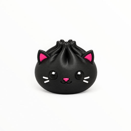 Black Catpling Pen Palz 3D Printed Bead