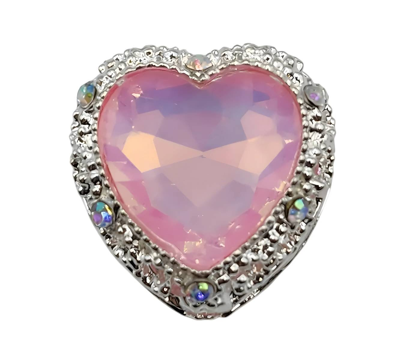 Heart Pastel Pink Gemstone Beads