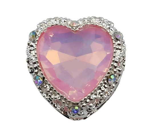 Heart Pastel Pink Gemstone Beads