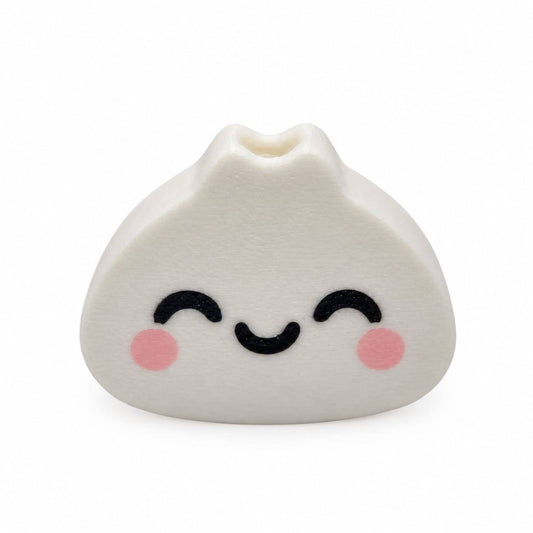 Sweetie Dumpling white and pink 3D printed large hole Charmzie
