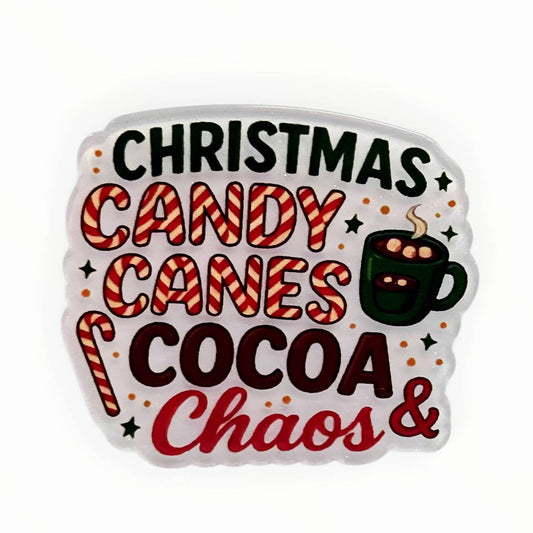 Cocoa & Chaos ~ Acrylic Flatbacks (Exclusive Bailey's Beads Design)