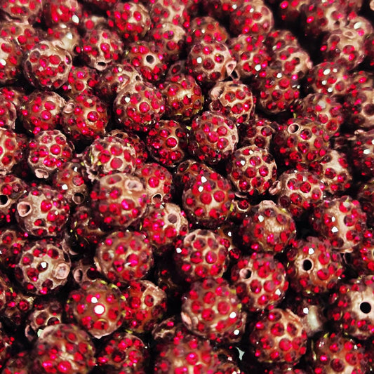 10mm Red Clay Beads