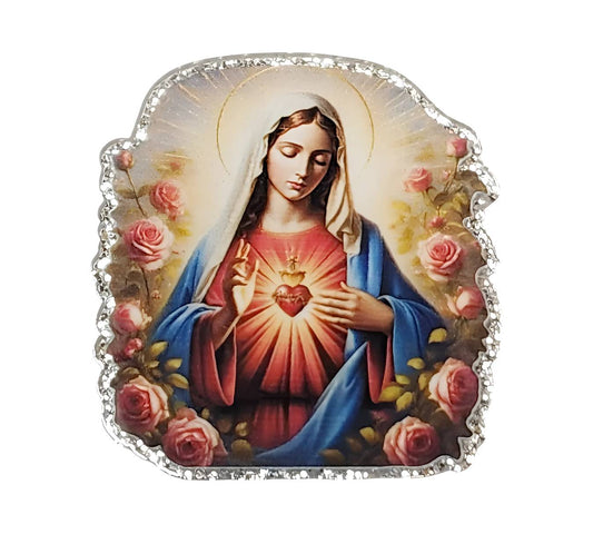 Immaculate Heart ~Flatback Acrylics~ (Custom)