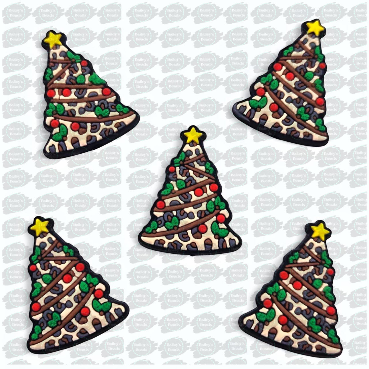 Leopard Luxe Tree Silicone Focal Beads (Bailey's Beads Exclusive)