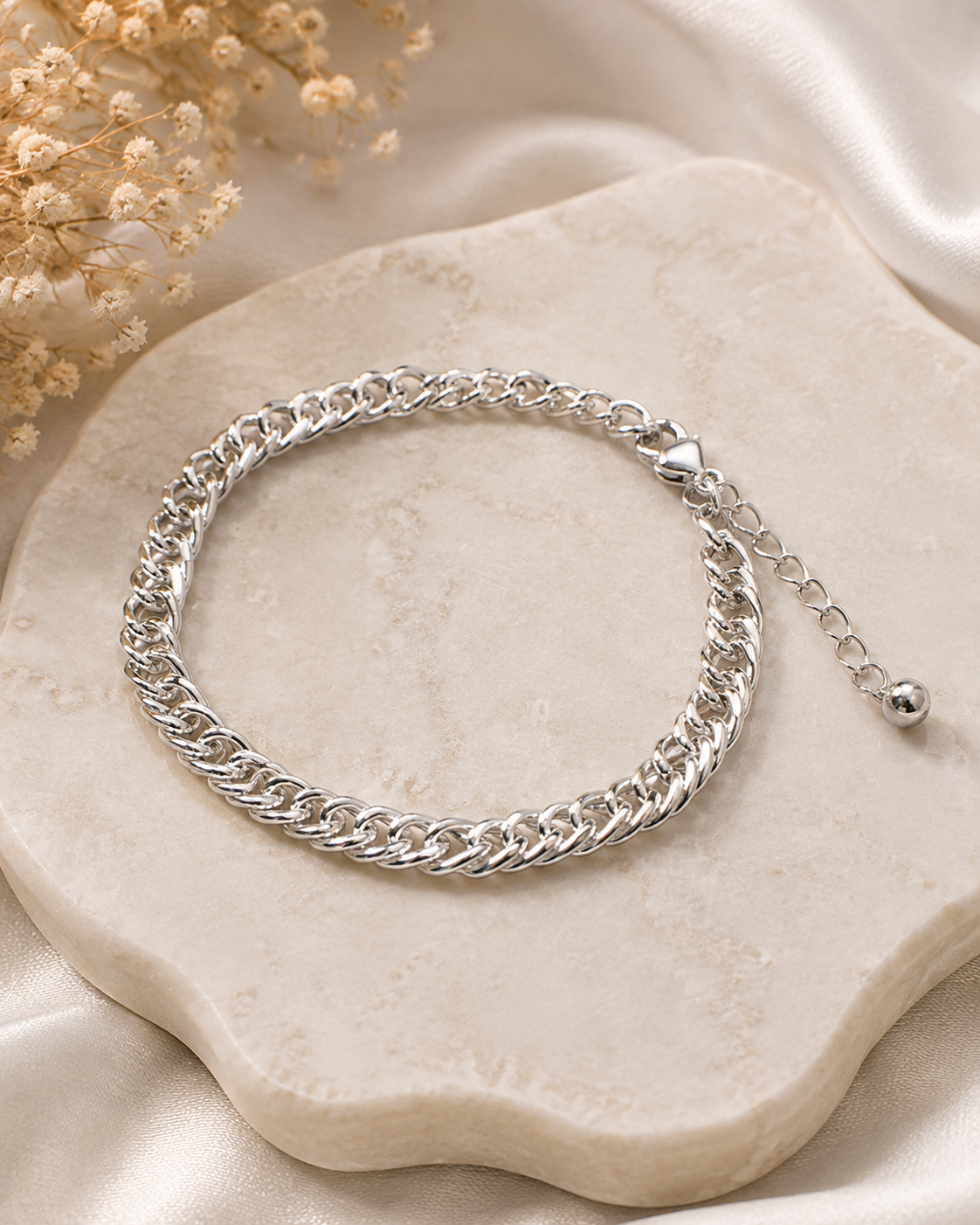 Silver Chunky Chain Bracelet