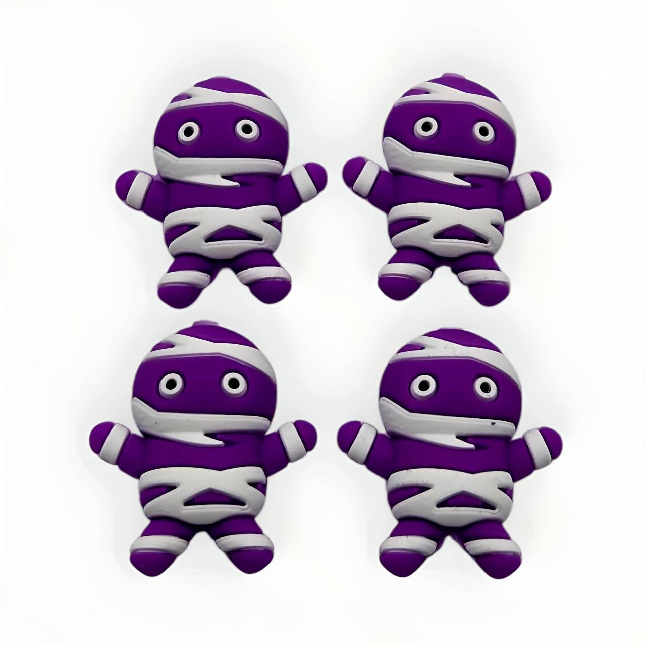 Purple 3D Mummy Focal Beads