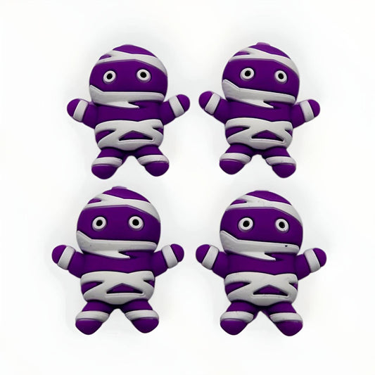 Purple 3D Mummy Focal Beads