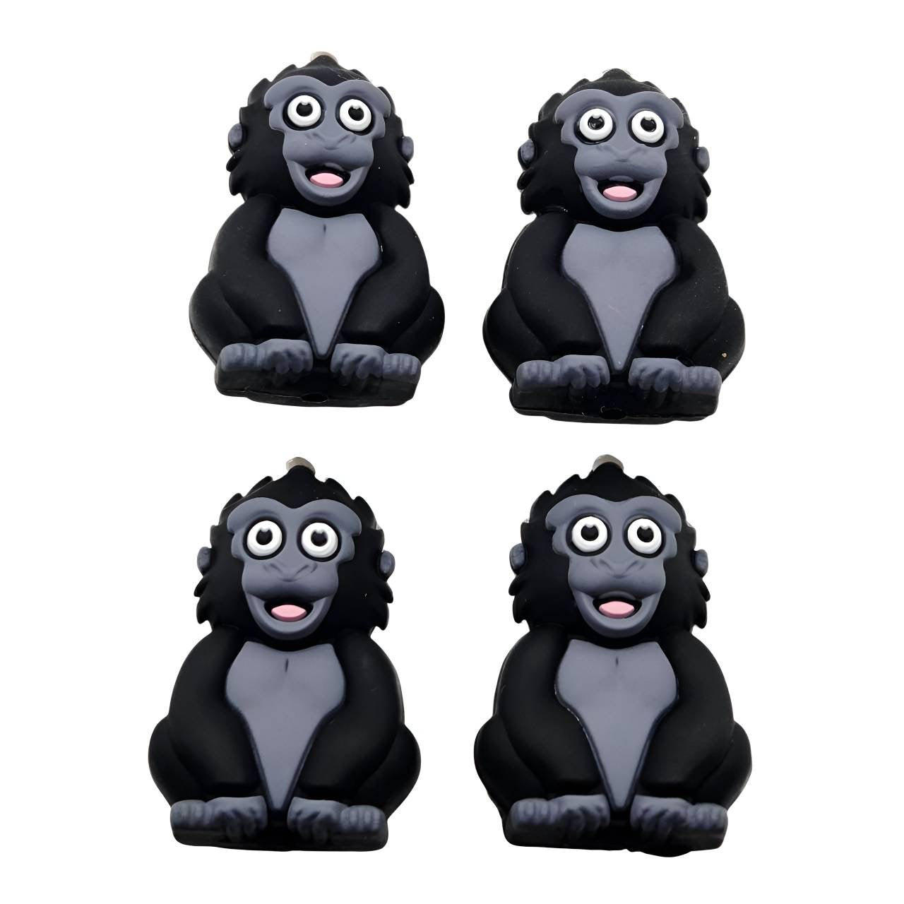 Funky Monkey Silicone Focal Beads