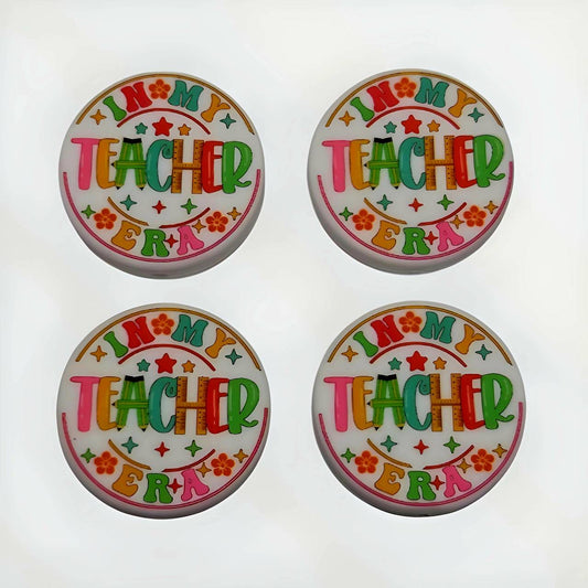 Teacher Era Silicone Focal Beads