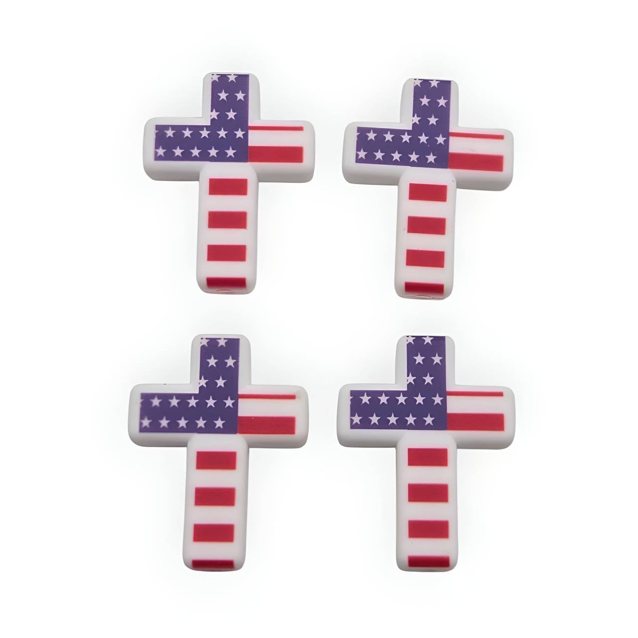 Faith & Freedom Silicone Focal Beads