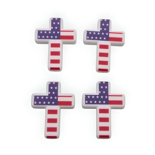 Faith & Freedom Silicone Focal Beads