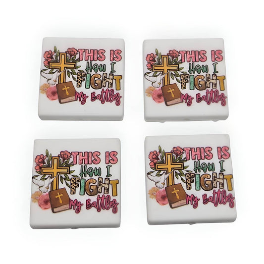 Faith Warrior Silicone Focal Beads